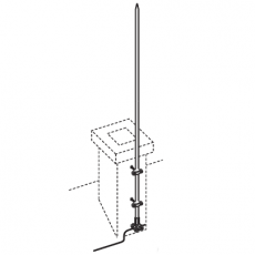 Молниеприемник с держателями 1000 мм NL7100 DKC