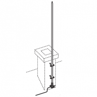 Молниеприемник с держателями 1000 мм NL7100 DKC